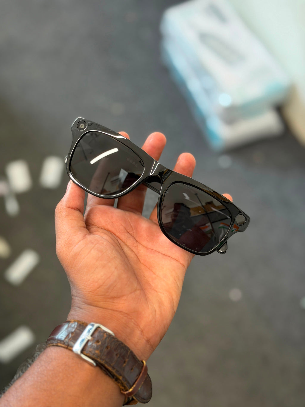 XK One Pro AI Smart Glasses with HD Camera, Voice Assistant & Interchangeable Lenses