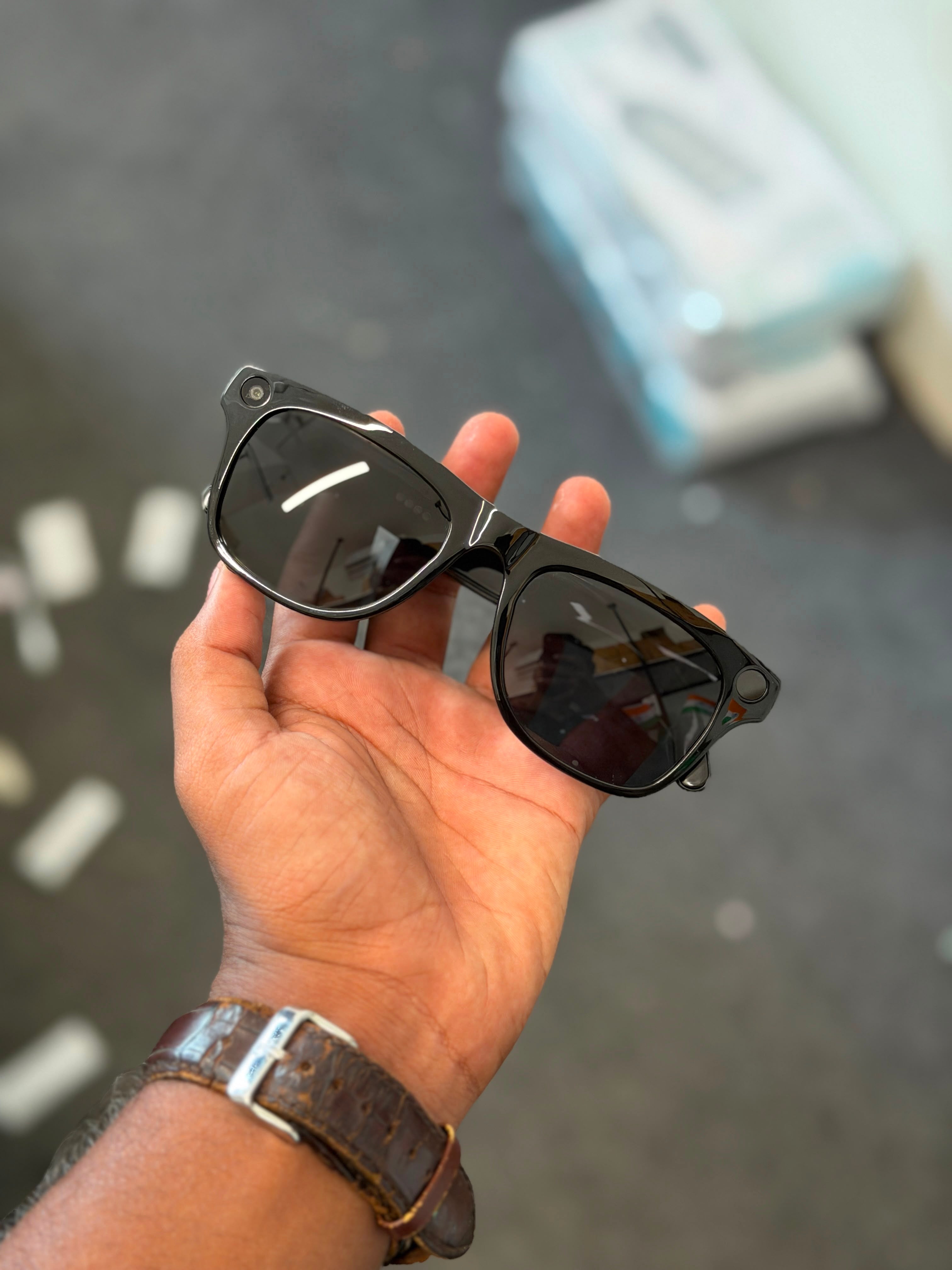 XK One Pro AI Smart Glasses with HD Camera, Voice Assistant & Interchangeable Lenses